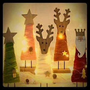 Handmade wooden Christmas decoration creative